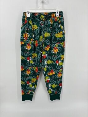 Grinch Themed Pajama Pants - Green and Red